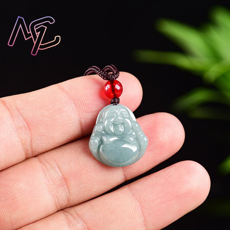 Myanmar Jadeite Guanyin Buddha - Necklaces 评论和价格