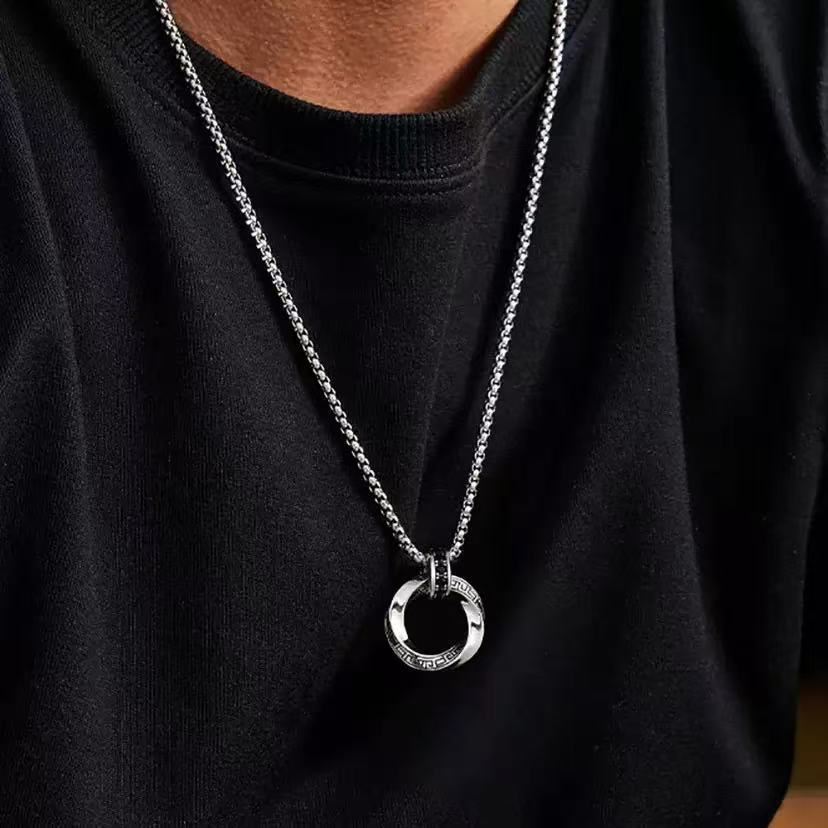 New 925 Sterling Silver Neckla - 925 Sterling Silver Chain Necklace Men 评论和价格