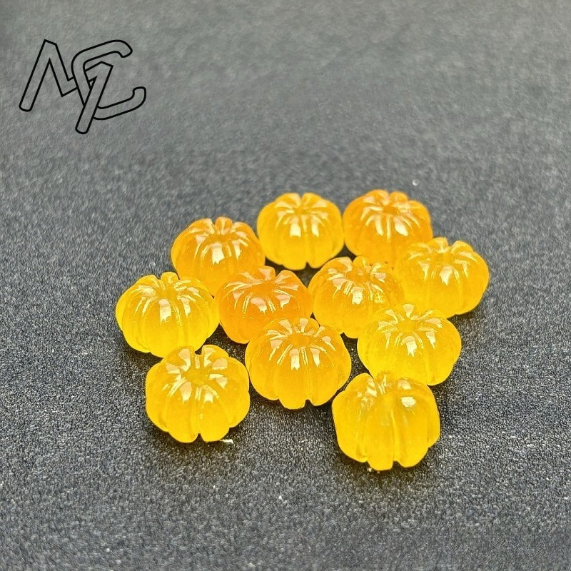10pcs A Green Jade Pumpkin Bea - Earrings 评论和价格