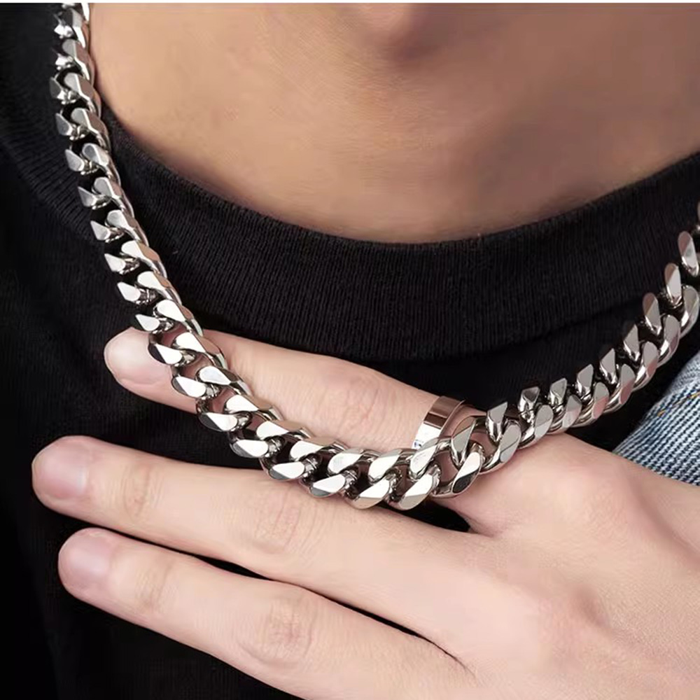 3/5/7mm Stainless Steel Cuban  - Cuban Link Chain 12Mm 评论和价格